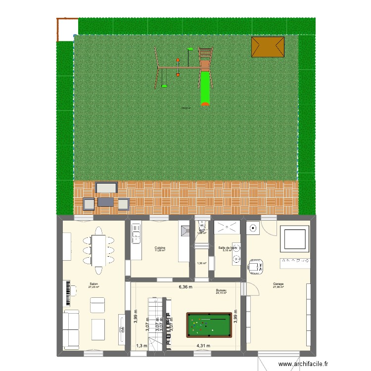 Maison Bougy après reno Complet. Plan de 13 pièces et 172 m2