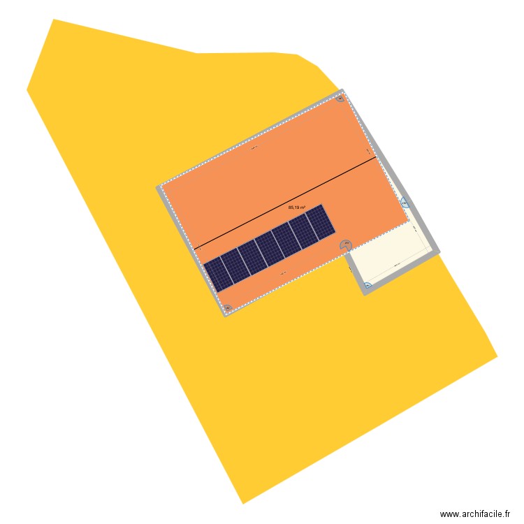 panneau eric. Plan de 1 pièce et 85 m2