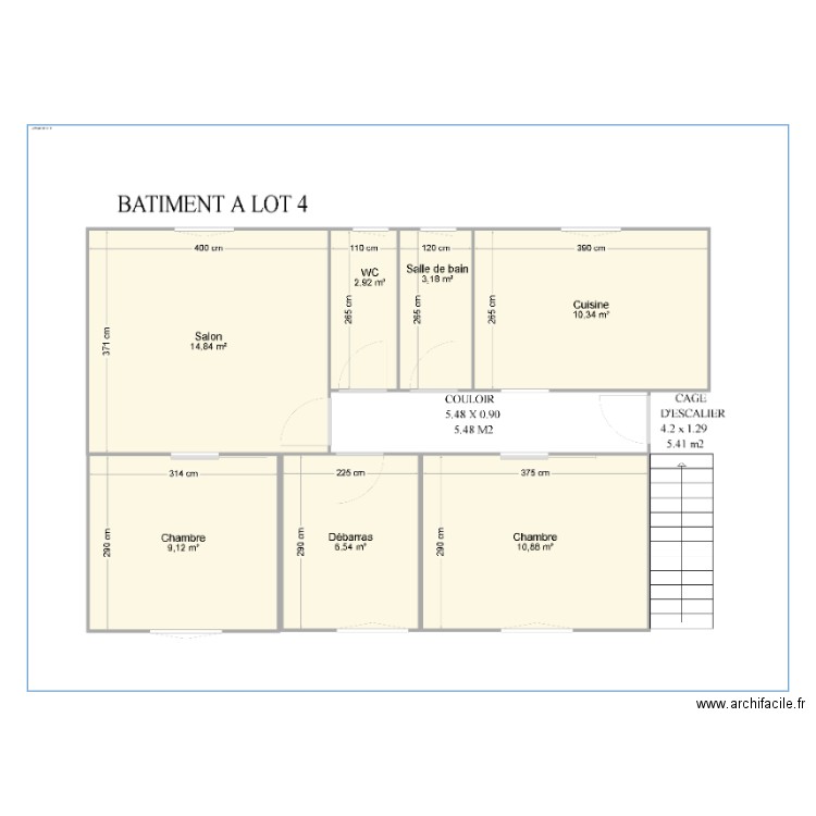 BATIMENT  A LOT 4. Plan de 0 pièce et 0 m2