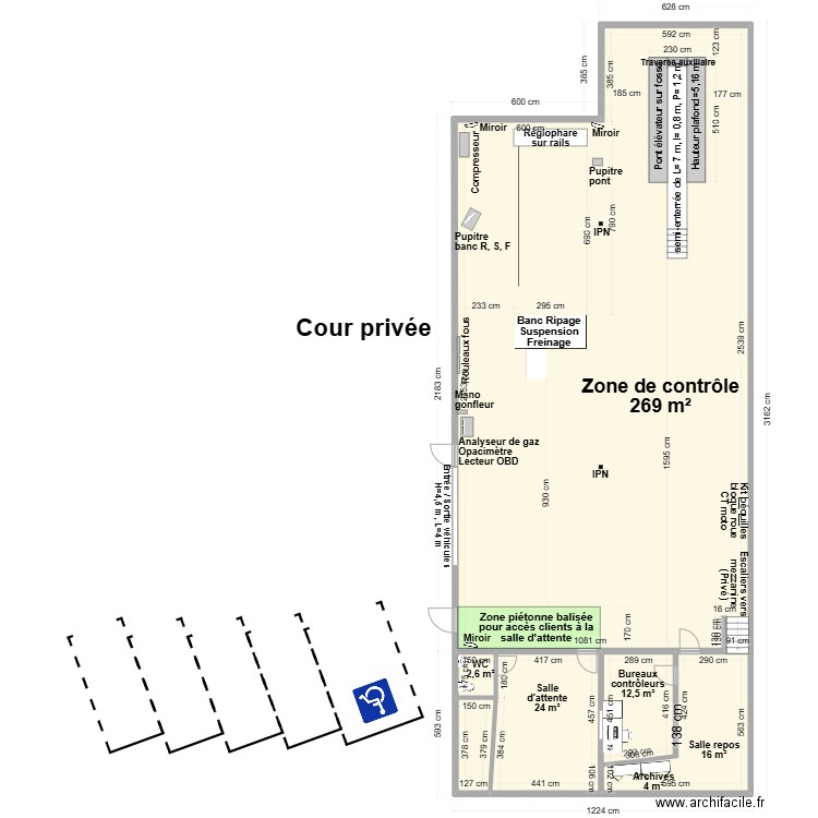 CCT mixte VL/CL  CTAV SAINT QUENTIN 02ELAQ. Plan de 6 pièces et 343 m2