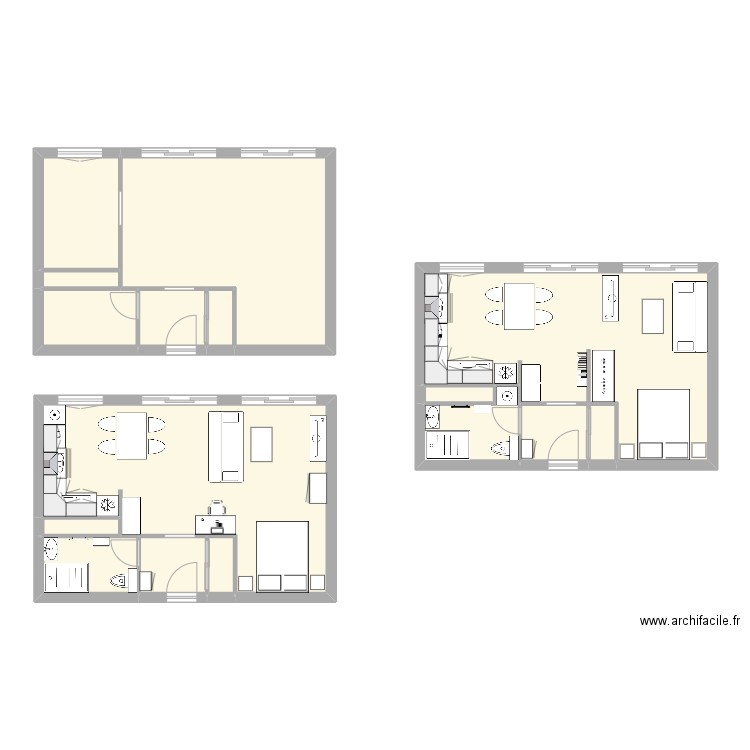 cordier. Plan de 16 pièces et 109 m2