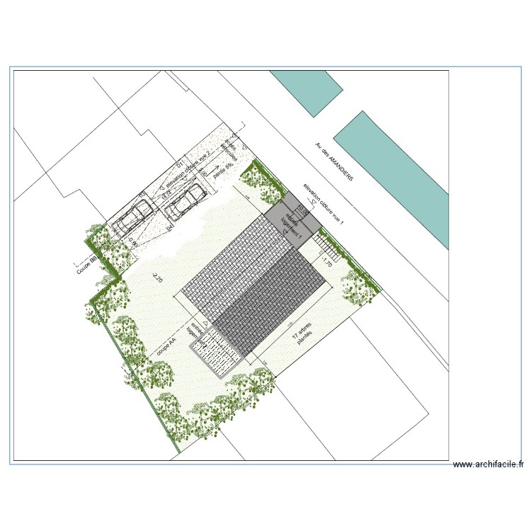 MANOSQUE. Plan de 1 pièce et 13 m2