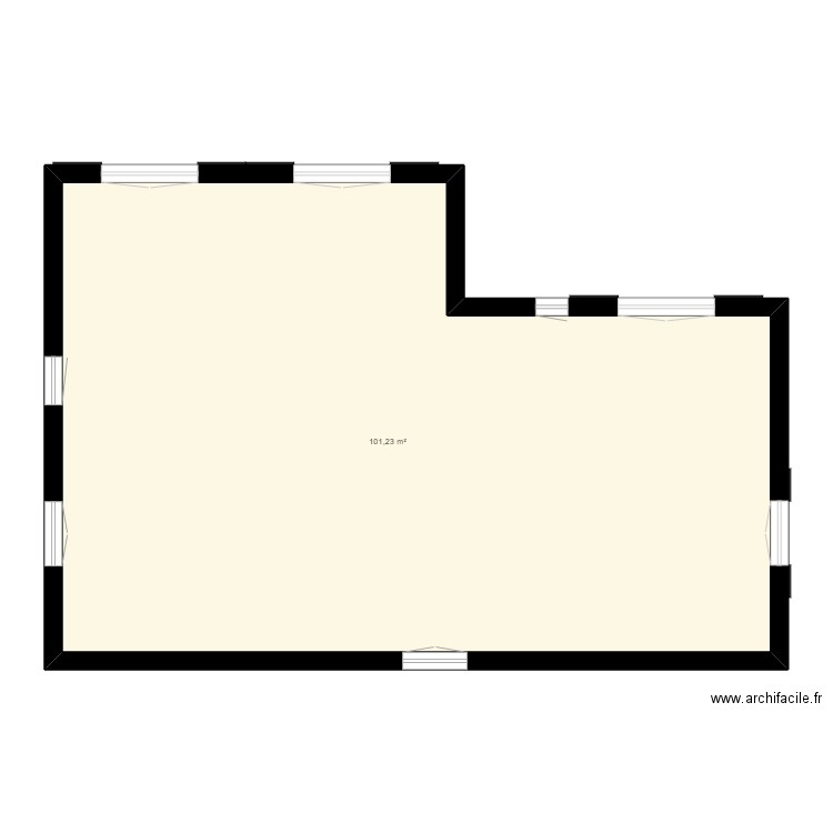 Maison parents. Plan de 1 pièce et 101 m2