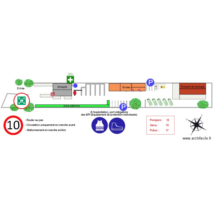 Plan Fondeyre sécurité. Plan de 0 pièce et 0 m2