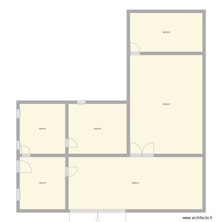 Plan Charline . Plan de 6 pièces et 198 m2