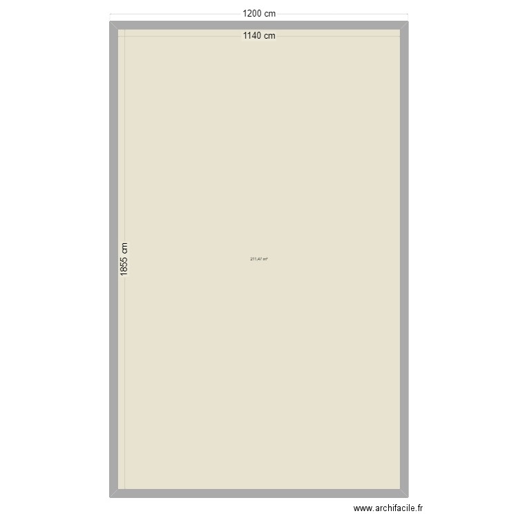 Maison. Plan de 1 pièce et 211 m2