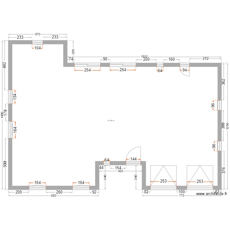 PLAN MAISON 01/07. Plan de 1 pièce et 232 m2