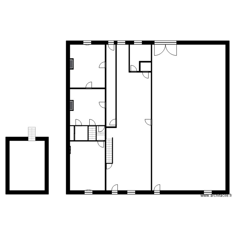 LECOCQ KAWALA. Plan de 18 pièces et 848 m2