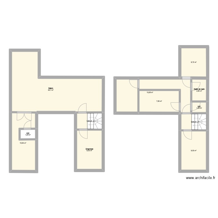 Sens Promenade. Plan de 12 pièces et 103 m2