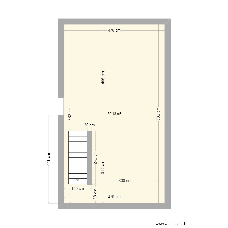 Cave Nico 2. Plan de 1 pièce et 39 m2