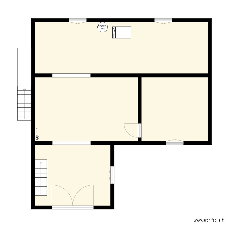 MENOU. Plan de 28 pièces et 242 m2