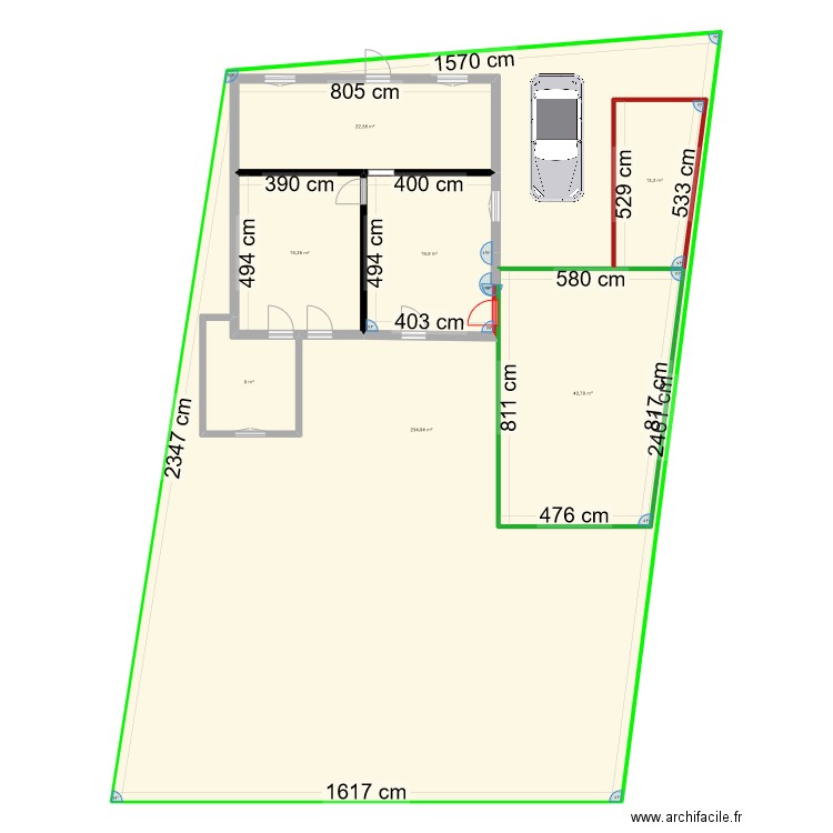 projet plan 4. Plan de 7 pièces et 503 m2