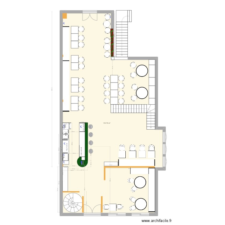 Kinshasa 4. Plan de 1 pièce et 154 m2