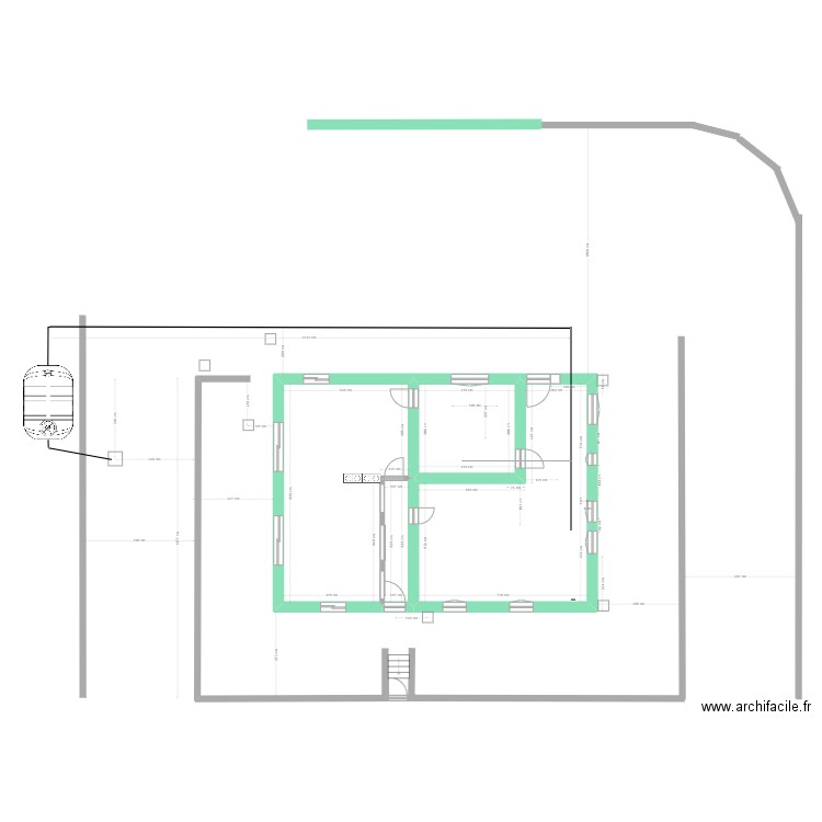 Caro ANC. Plan de 4 pièces et 115 m2