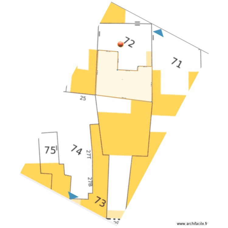 Support cadastre bresles. Plan de 1 pièce et 732 m2