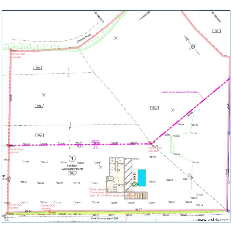 Essai exposition bosquet. Plan de 14 pièces et 269 m2