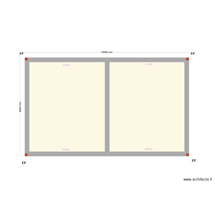 Hollak AROEIRA V2 AC. Plan de 2 pièces et 51 m2