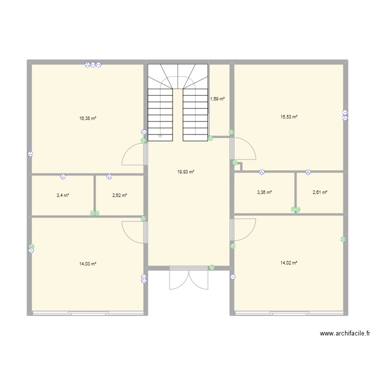 Albizzias - RDC. Plan de 10 pièces et 94 m2