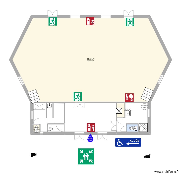 BBR. Plan de 4 pièces et 102 m2