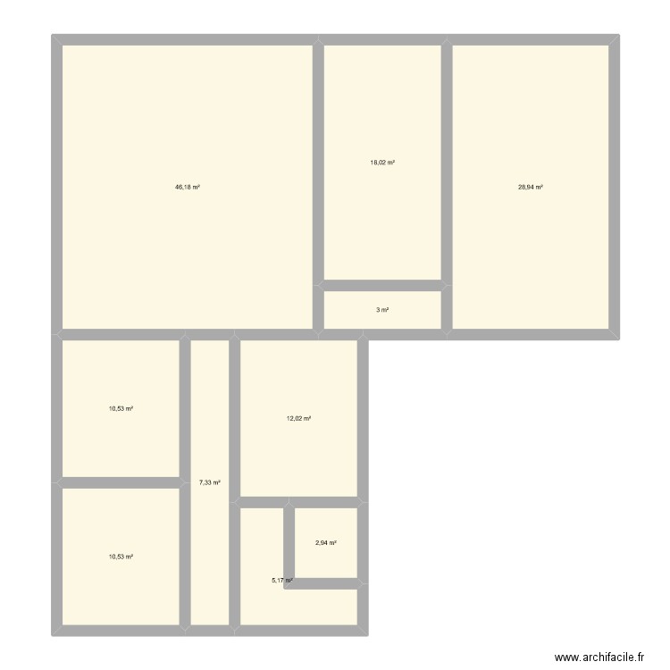 Plan1. Plan de 10 pièces et 145 m2