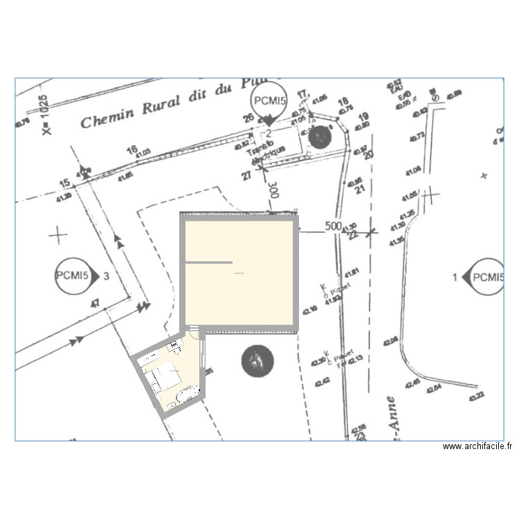 extension rougiers (avec bureau). Plan de 2 pièces et 64 m2