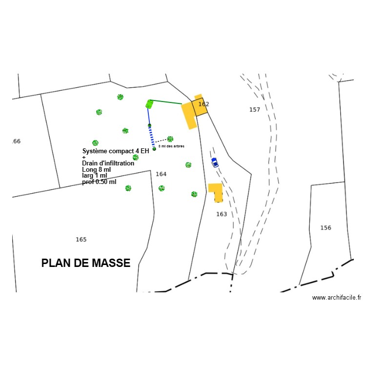 Chemin. Plan de 0 pièce et 0 m2