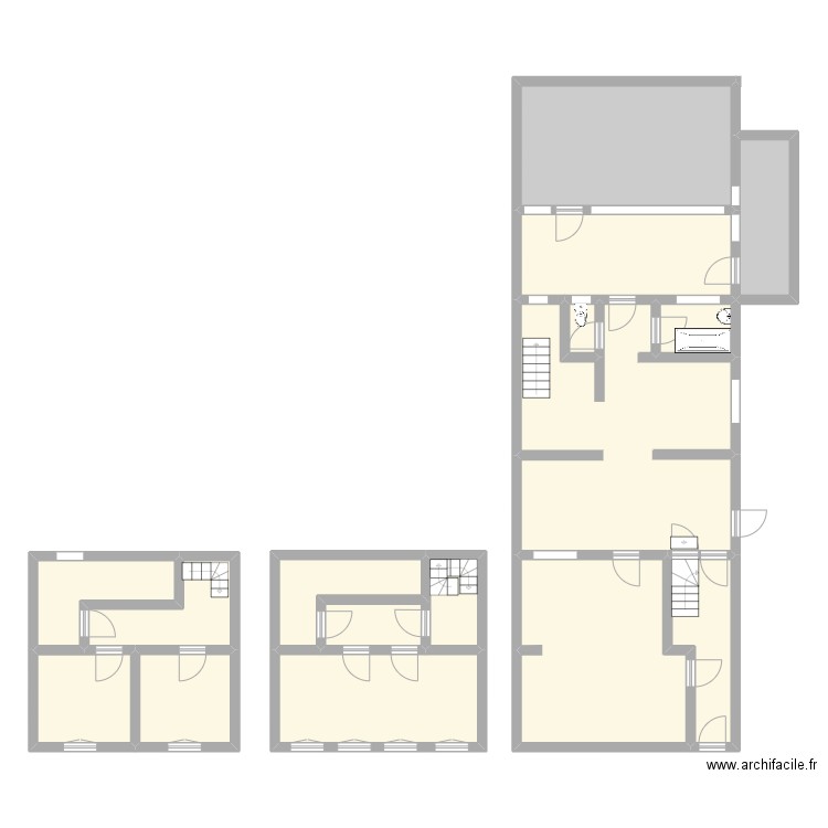 Rexpoede. Plan de 15 pièces et 178 m2