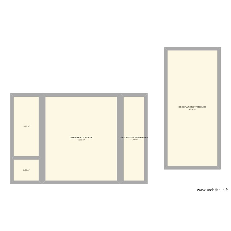 DECORATION 2024. Plan de 5 pièces et 110 m2