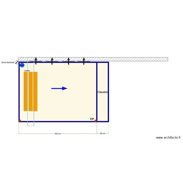 Teste Antoine 2. Plan de 2 pièces et 23 m2