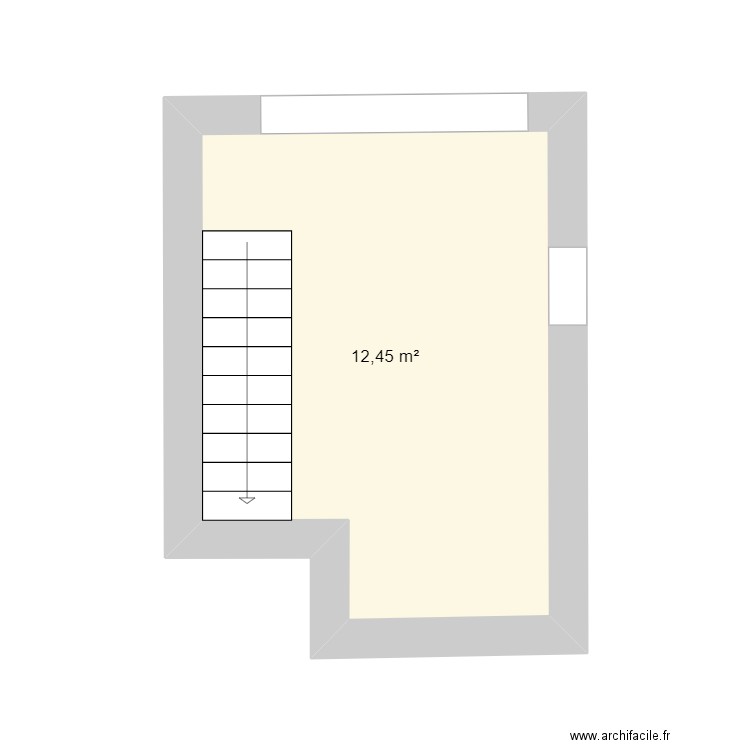 yuu. Plan de 1 pièce et 12 m2