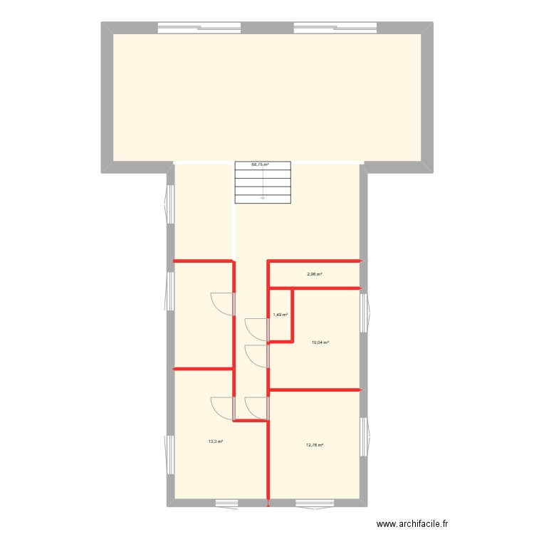 graz. Plan de 6 pièces et 129 m2