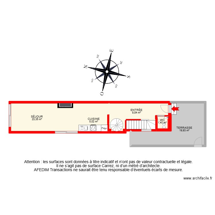 BI25570 -. Plan de 19 pièces et 158 m2