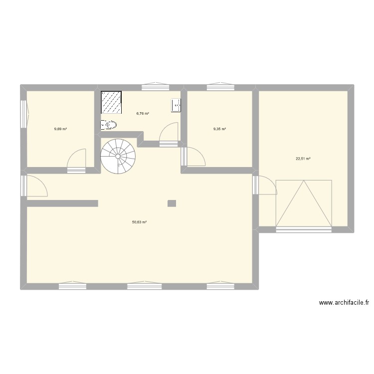 a construire. Plan de 5 pièces et 99 m2