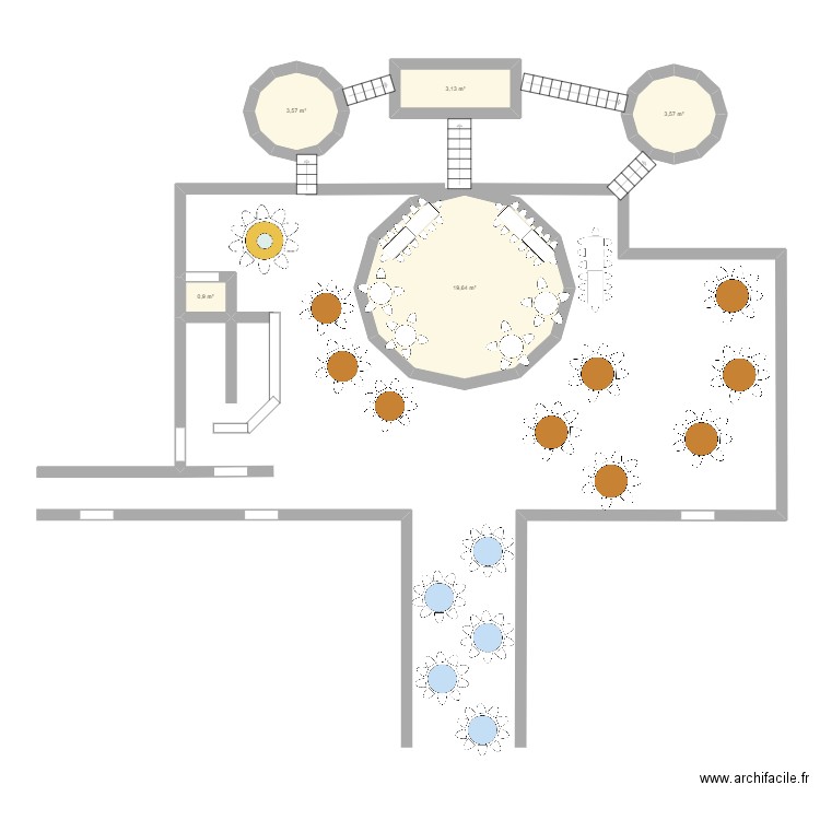 dome . Plan de 5 pièces et 31 m2