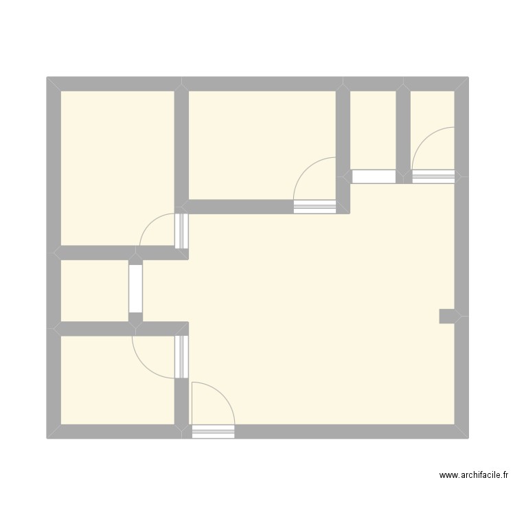 Plan Institut Guinot . Plan de 7 pièces et 41 m2