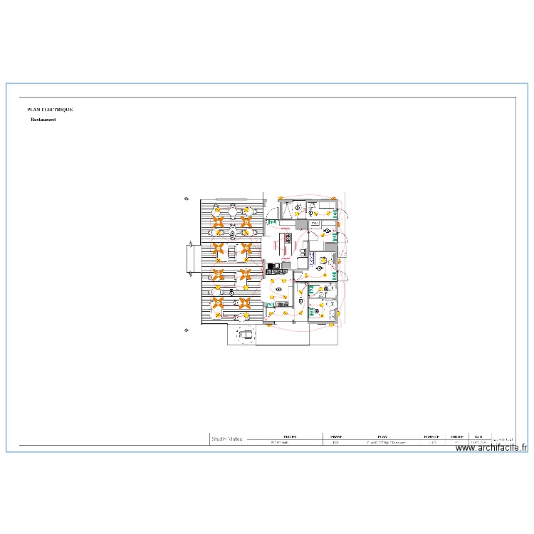 Plan FAAA restaurant. Plan de 0 pièce et 0 m2