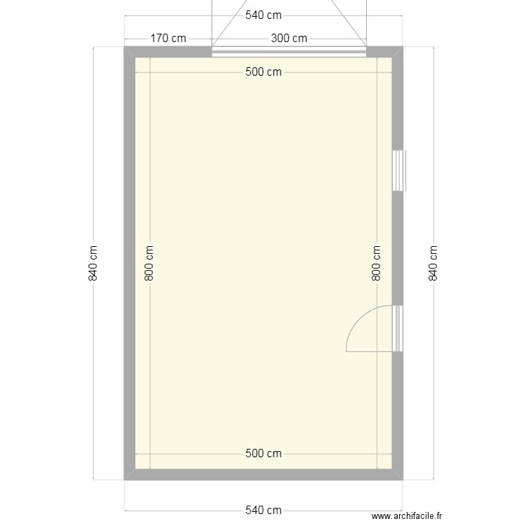 garage 2. Plan de 1 pièce et 40 m2