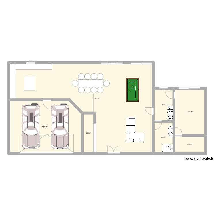 cpaswin. Plan de 7 pièces et 188 m2