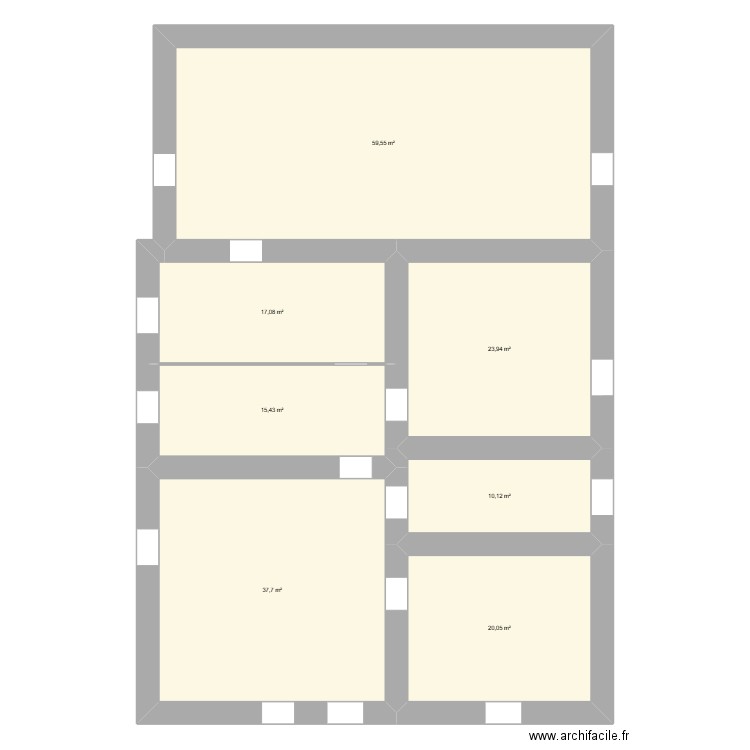 Vertus. Plan de 7 pièces et 184 m2