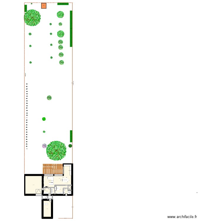 AUGAN. Plan de 7 pièces et 176 m2