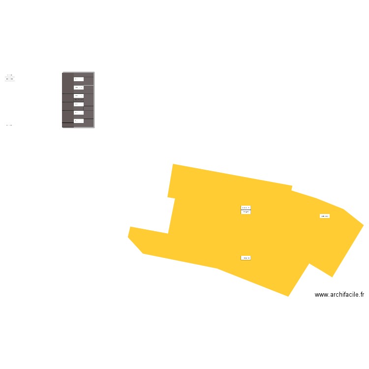 grange 2024. Plan de 1 pièce et 66 m2