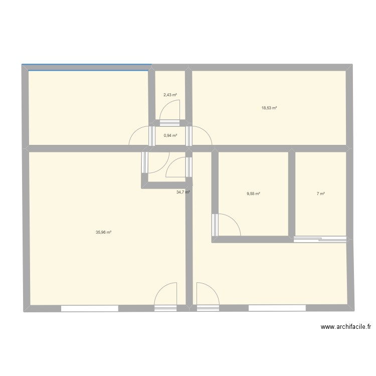 Plan Institut . Plan de 7 pièces et 109 m2