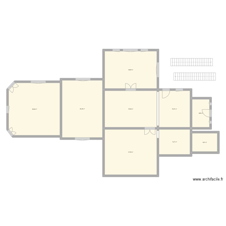 CASTEJA. Plan de 9 pièces et 248 m2