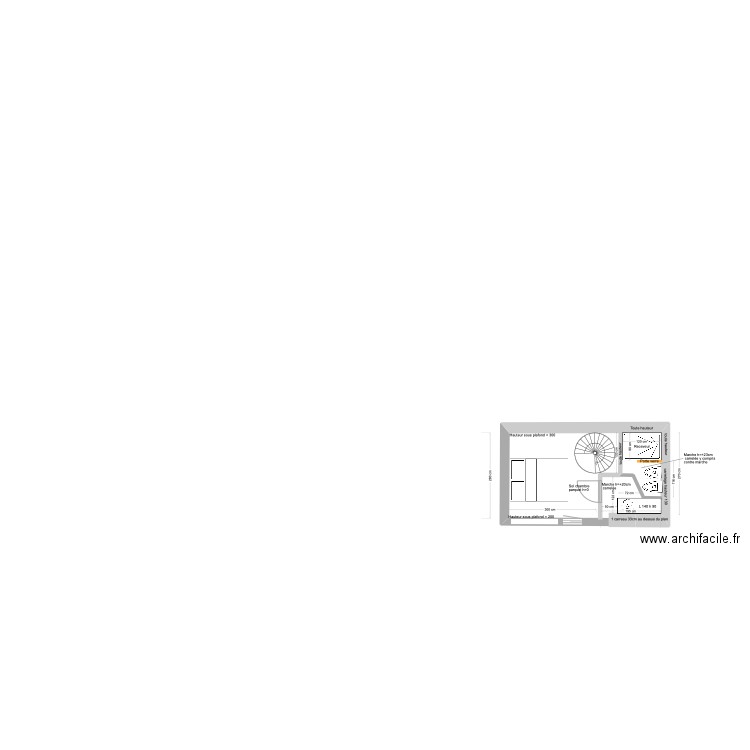 BSC sdb parentale carrelage. Plan de 0 pièce et 0 m2