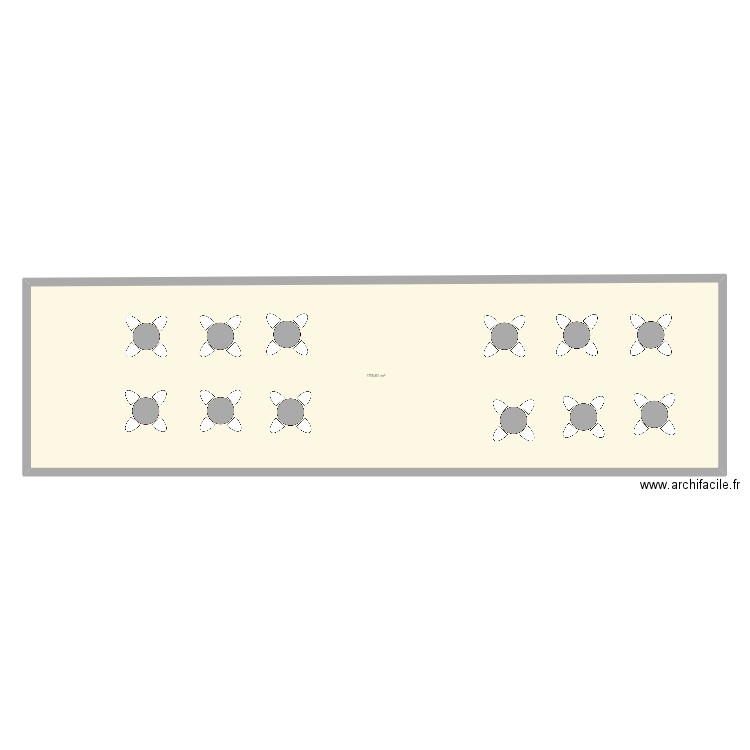 plan de salle mariage. Plan de 1 pièce et 176 m2