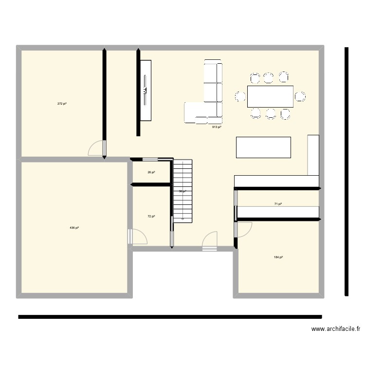 plan3. Plan de 14 pièces et 354 m2