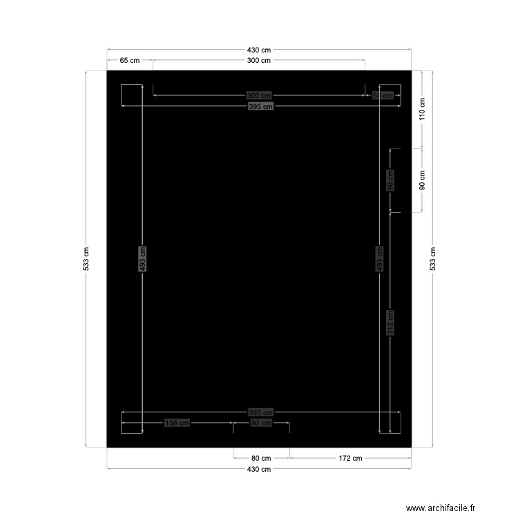 Elsa extension1. Plan de 1 pièce et 19 m2