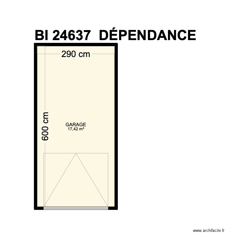 BI 24637. Plan de 26 pièces et 303 m2