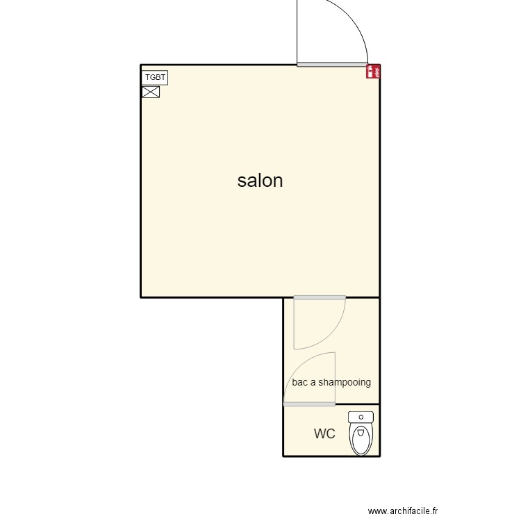 kamel. Plan de 3 pièces et 17 m2