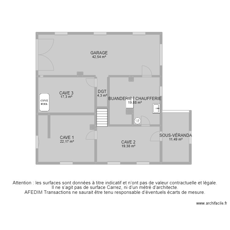 BI 22459 -. Plan de 40 pièces et 430 m2